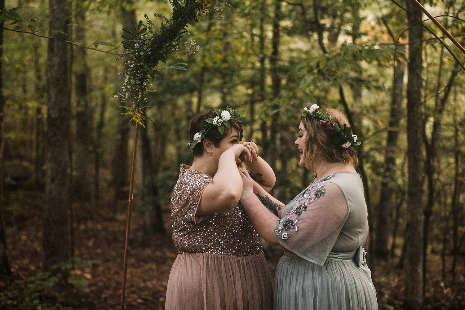 Adventurous Forest Elopement | Destination Elopement Photographer + Videographer | Same Sex Elopement | Vow of the Wild