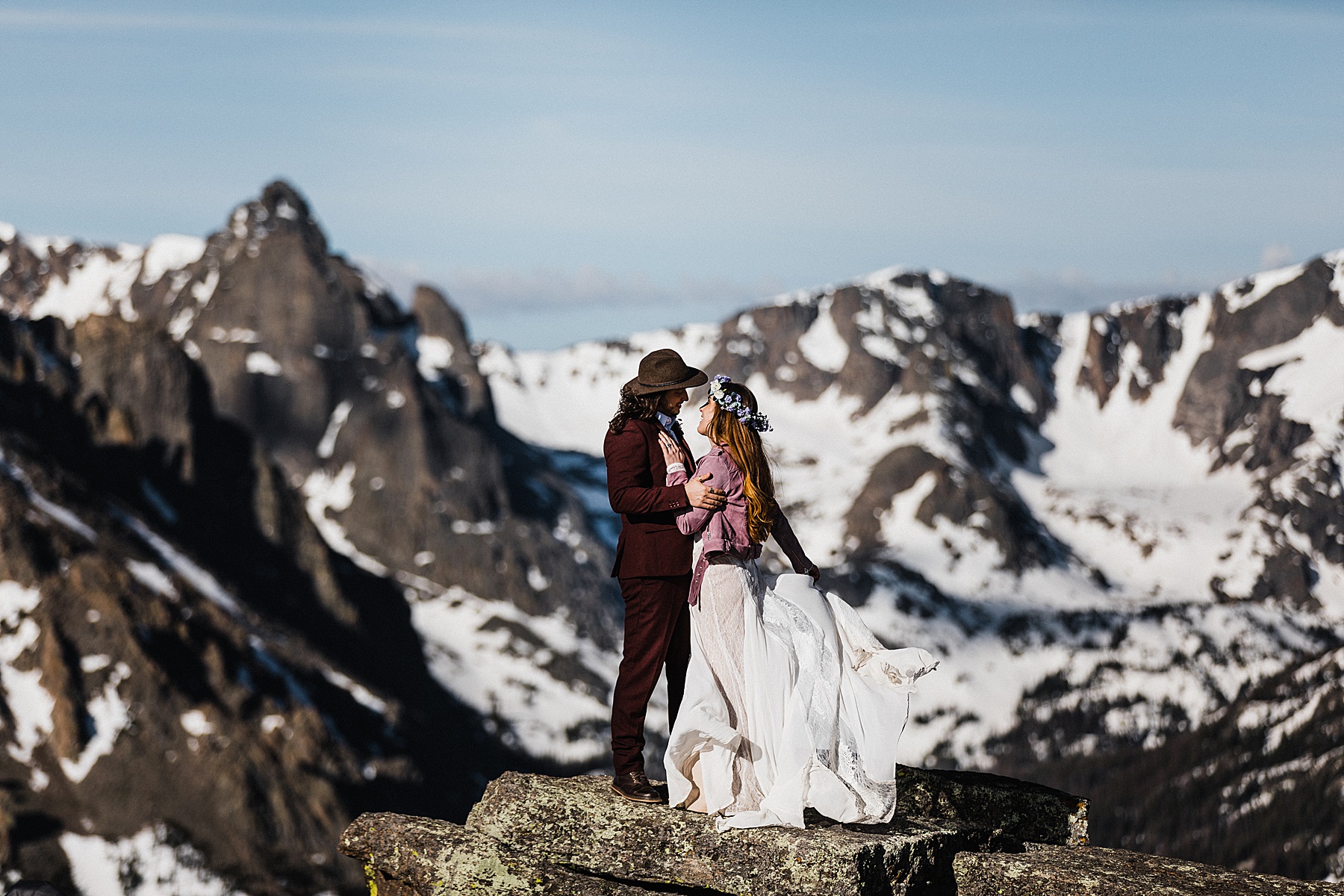 Colorado Elopement Photographer | Mountaintop Elopement