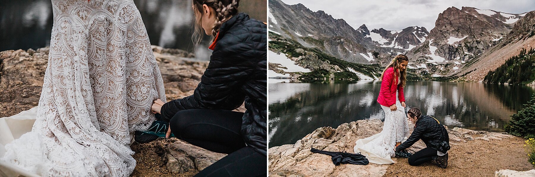 Sunrise Alpine Lake Elopement in the Mountains of Colorado | Vow of the Wild