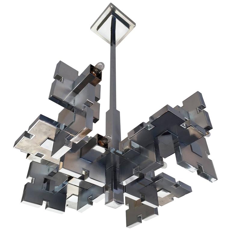 Gaetano Sciolari Chandelier | Photo: Stainislaus Reboul/1stdibs