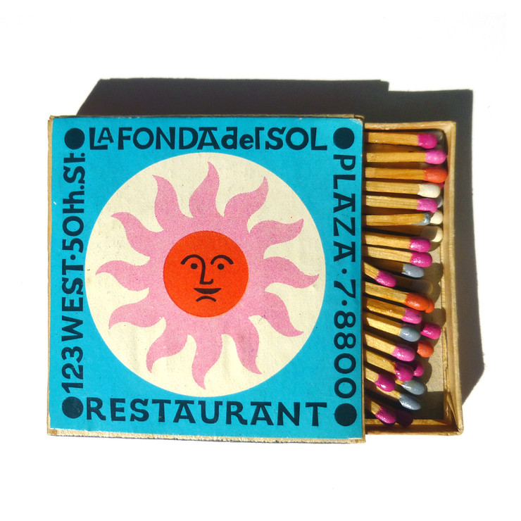 La Fonda del Sol Matchbook | Photo: Fab.com