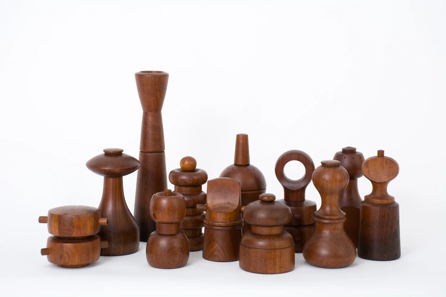 Jens Quistgaard Pepper Mills, Set of Twelve