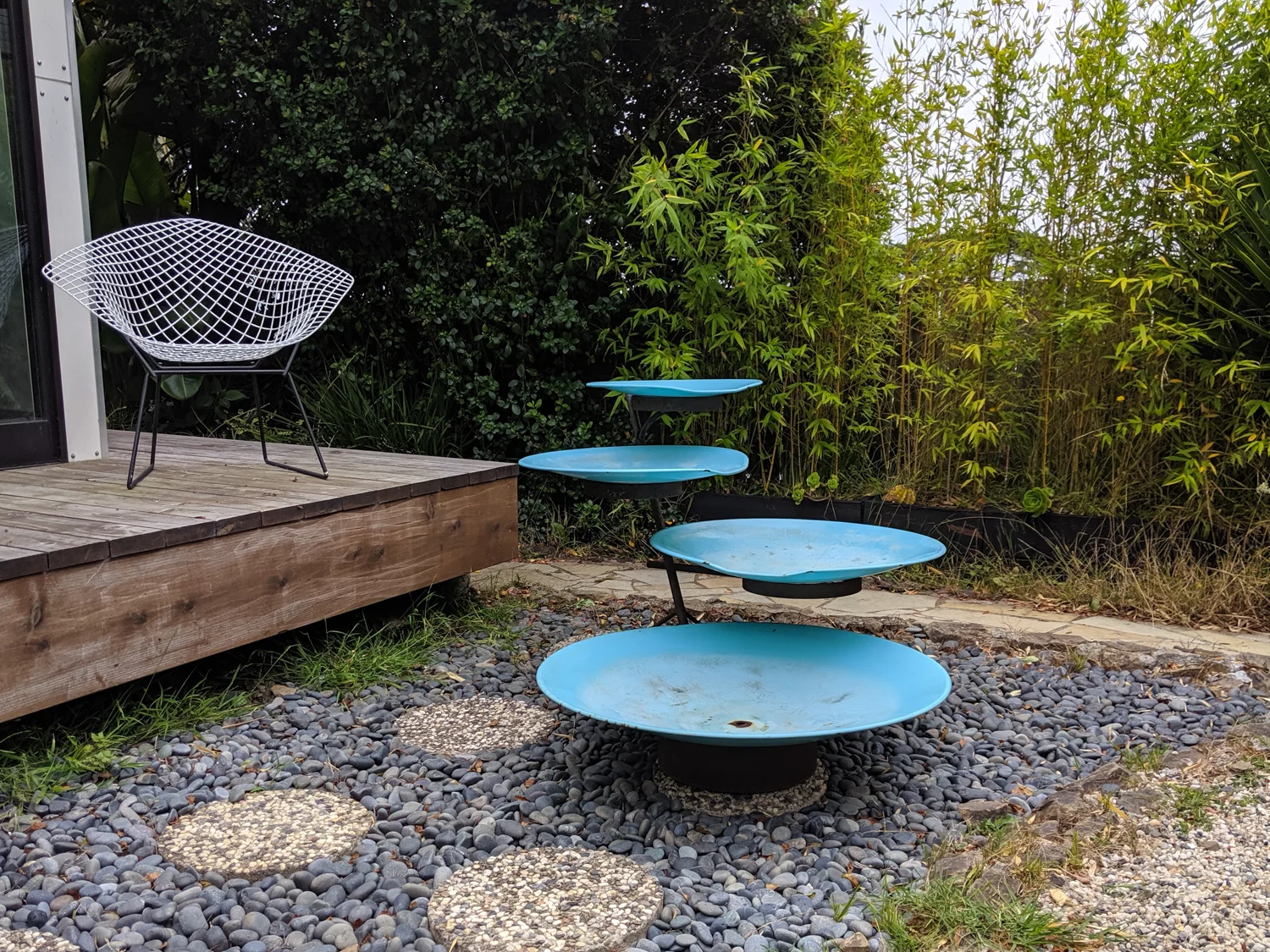 Mid-Century Modern Tiered Fountain
