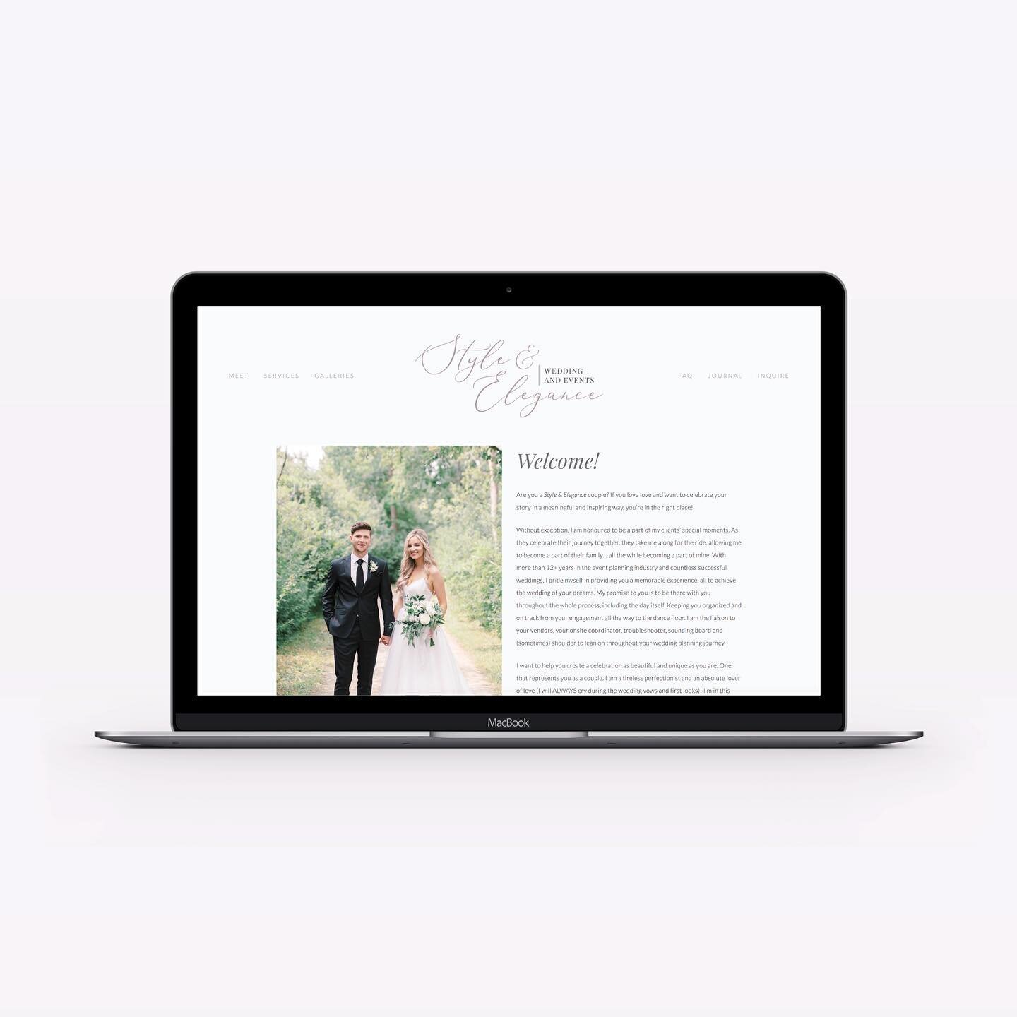 light and airy, with a luxurious note... new website design for @styleand_elegance!