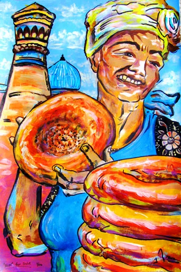 Uzbek Naan Vendor