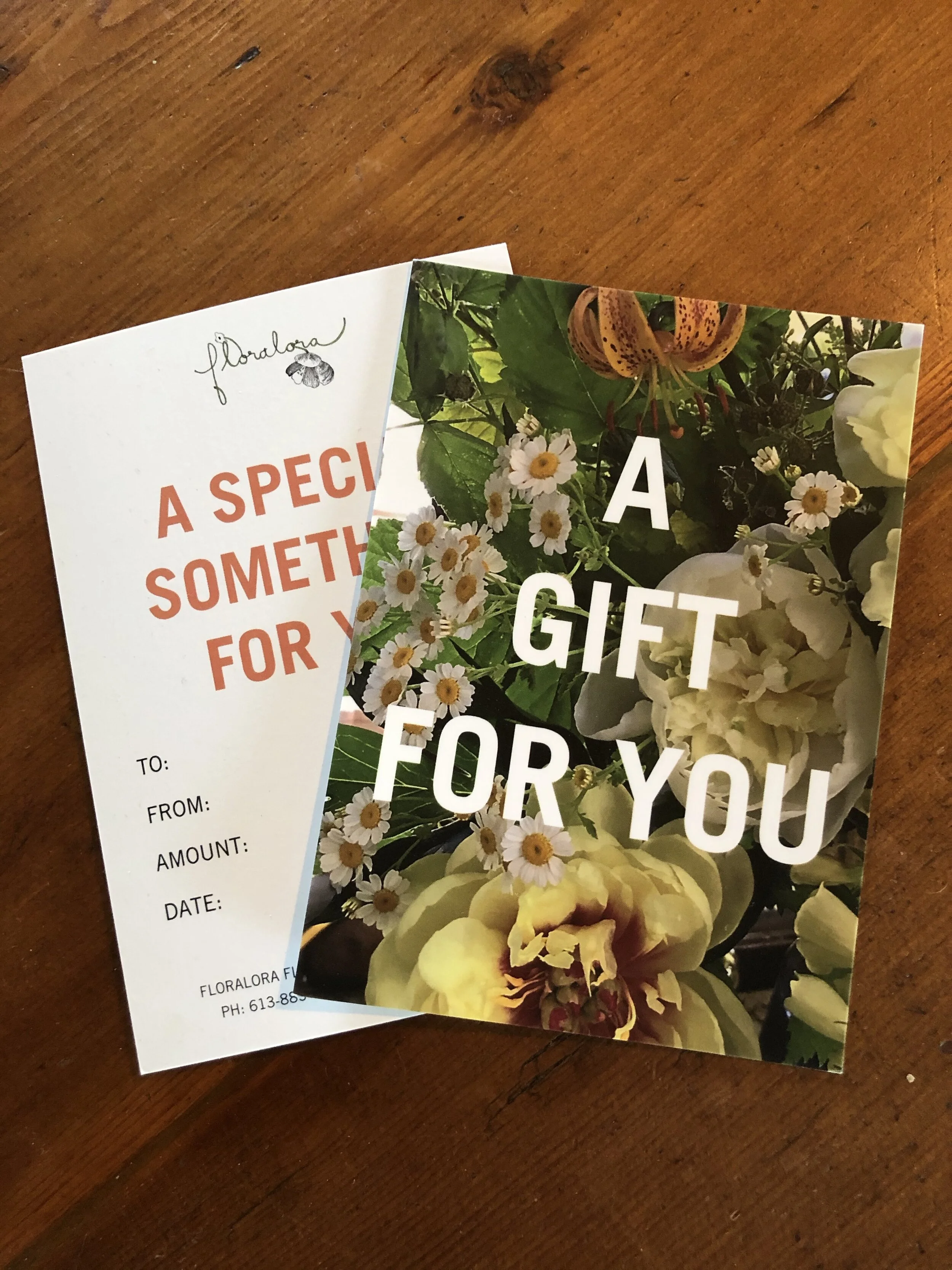 Floralora Gift Certificate