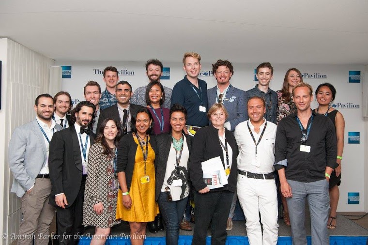 Ryan (top left) and other filmmakers at the Emerging Filmmaker Showcase.