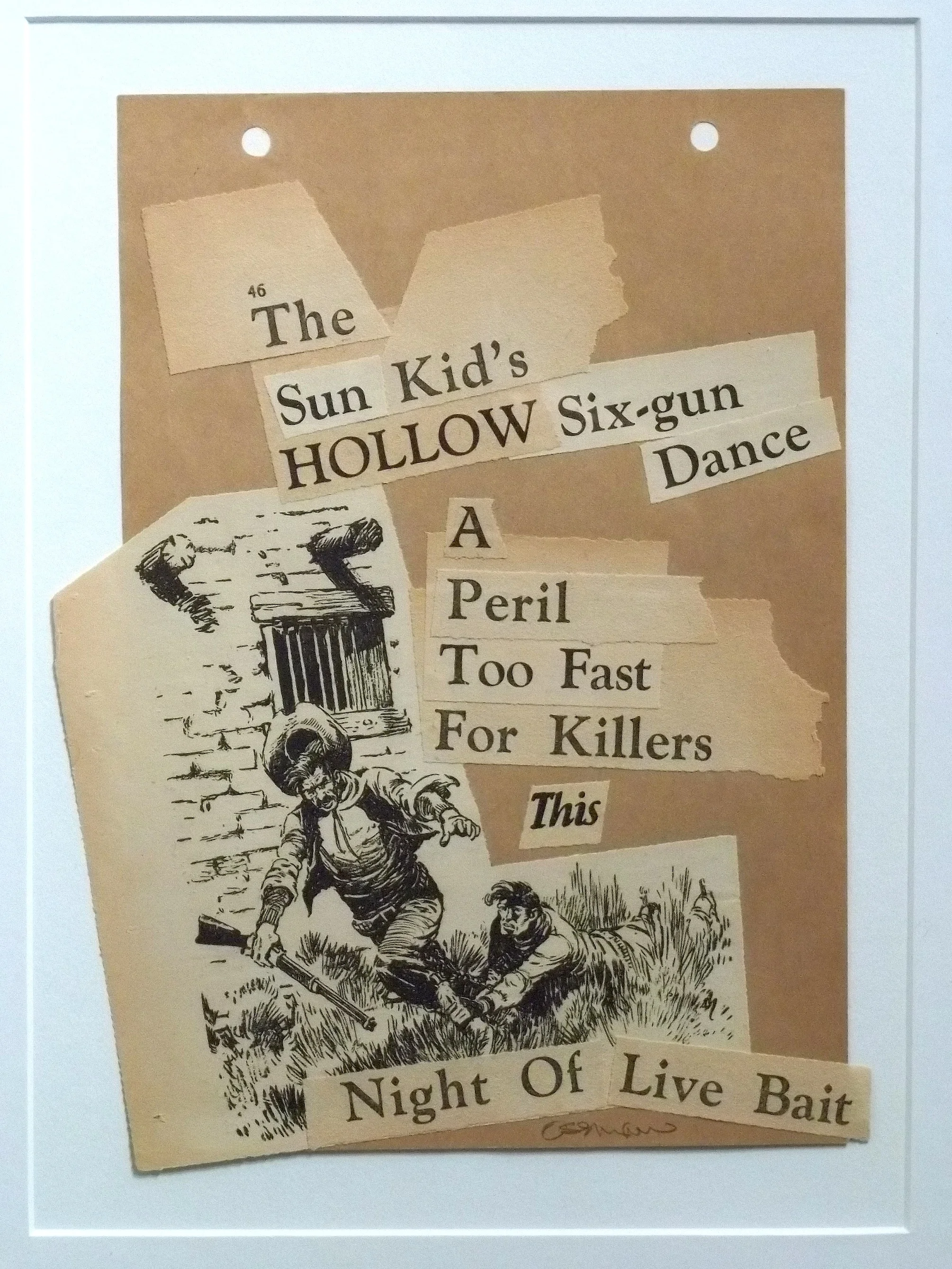 Night of Live Bait collage 10 x 8" framed $300