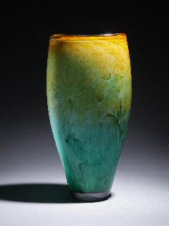 Yellow and Green Vase