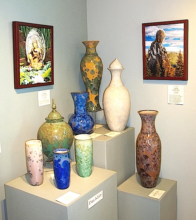 Crystalline Glazed Vases