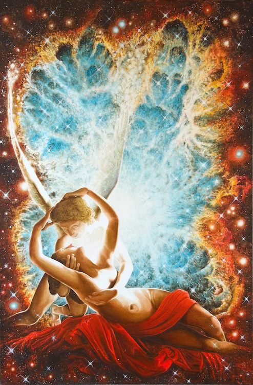 Return to the House of Becoming interioir painting 30 x 20"