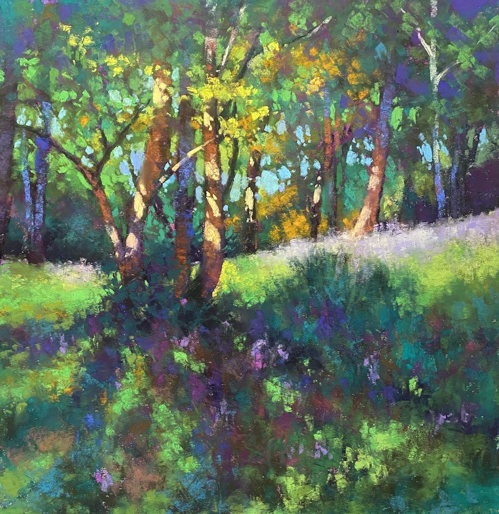 Spring's Dappled Light 18x18 pastel web.jpeg