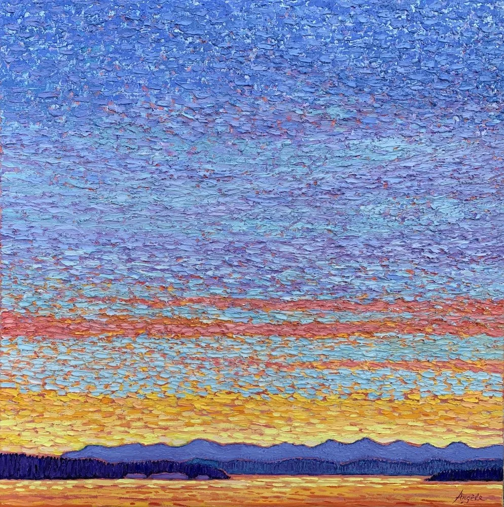Radiant Moisture - oil on canvas by Angèle Woolery