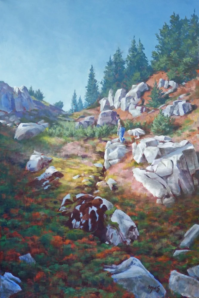 Iodine Gulch, Mt. Pilchuck - oil on canvas by Mark Skullerud