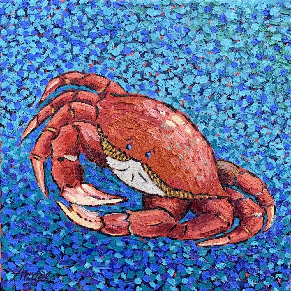 Mr. Delicious - oil on canvas by Angèle Woolery