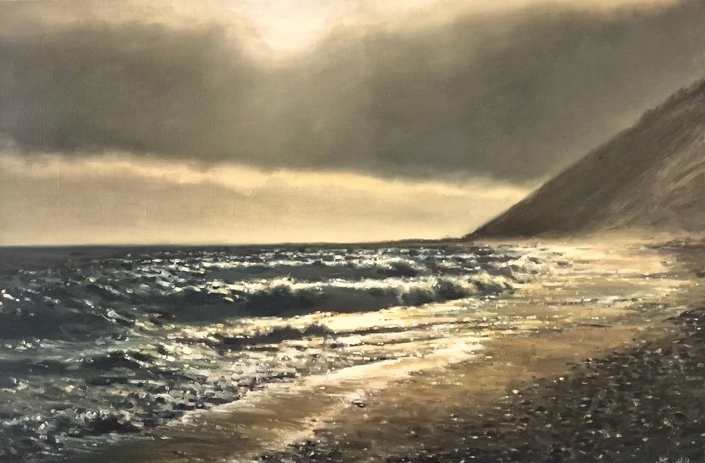 Ebey's Landing Alight - oil on canvas by Kathrine Leigh Holley