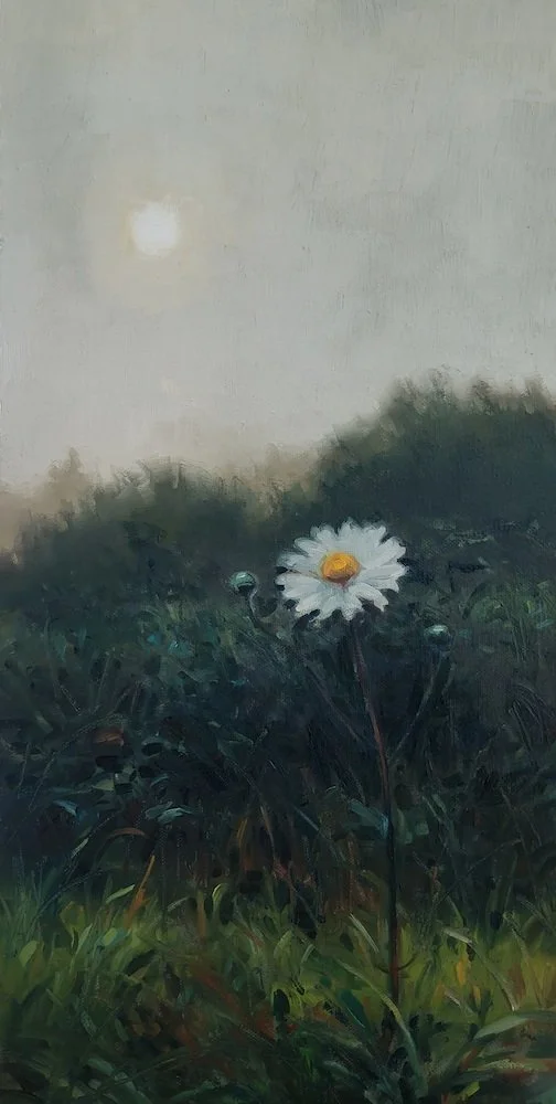 Daisy Haze - oil on canvas by Kathrine Leigh Holley