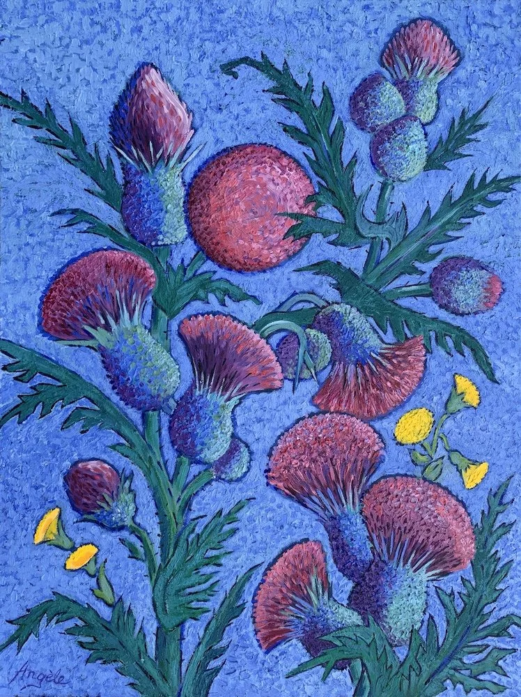 Determination - oil on canvas by Angèle Woolery