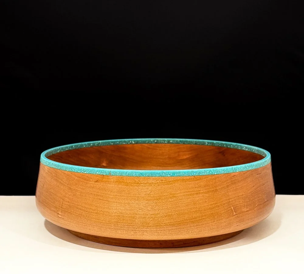Black Cherry Serving Bowl with Fox Turquoise Rim - web.jpg