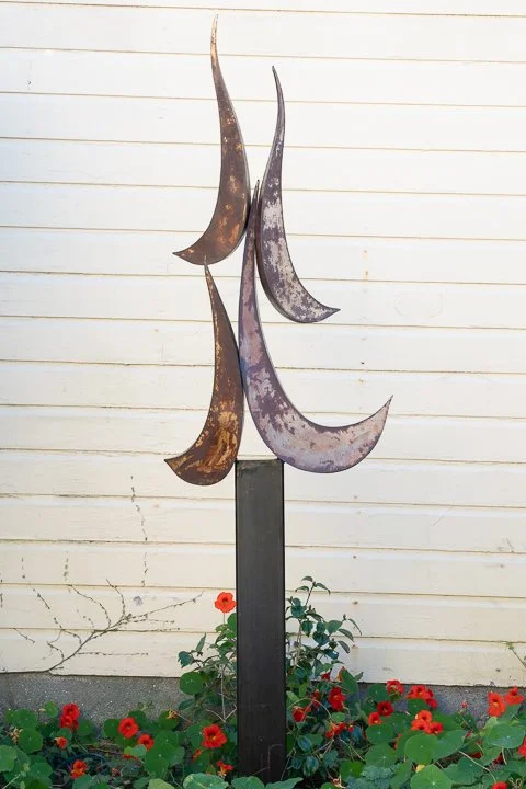 Flame - welded steel by Dan Freeman