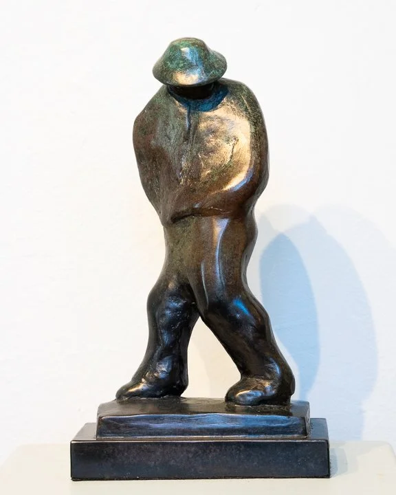 Looking Back - bronze by Jeff Day