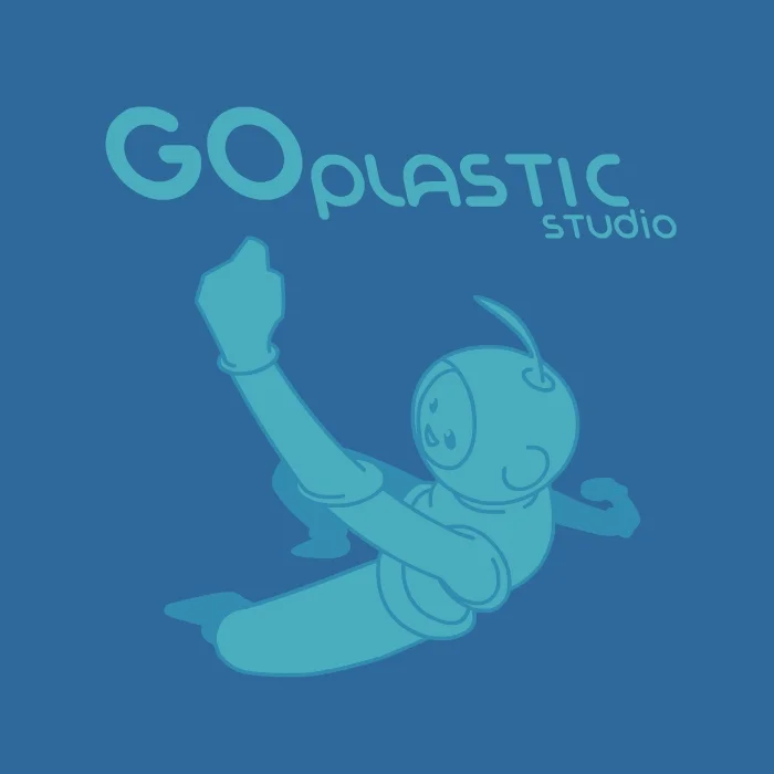 Logo done for the now defunct GoPlastic Studio.