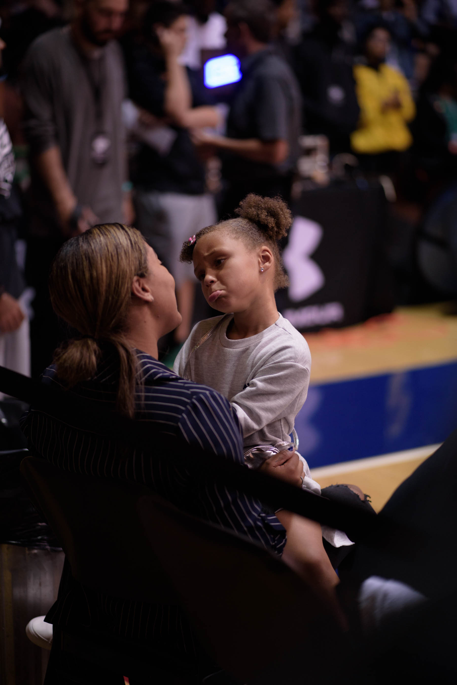 Ayesha and Riley Curry