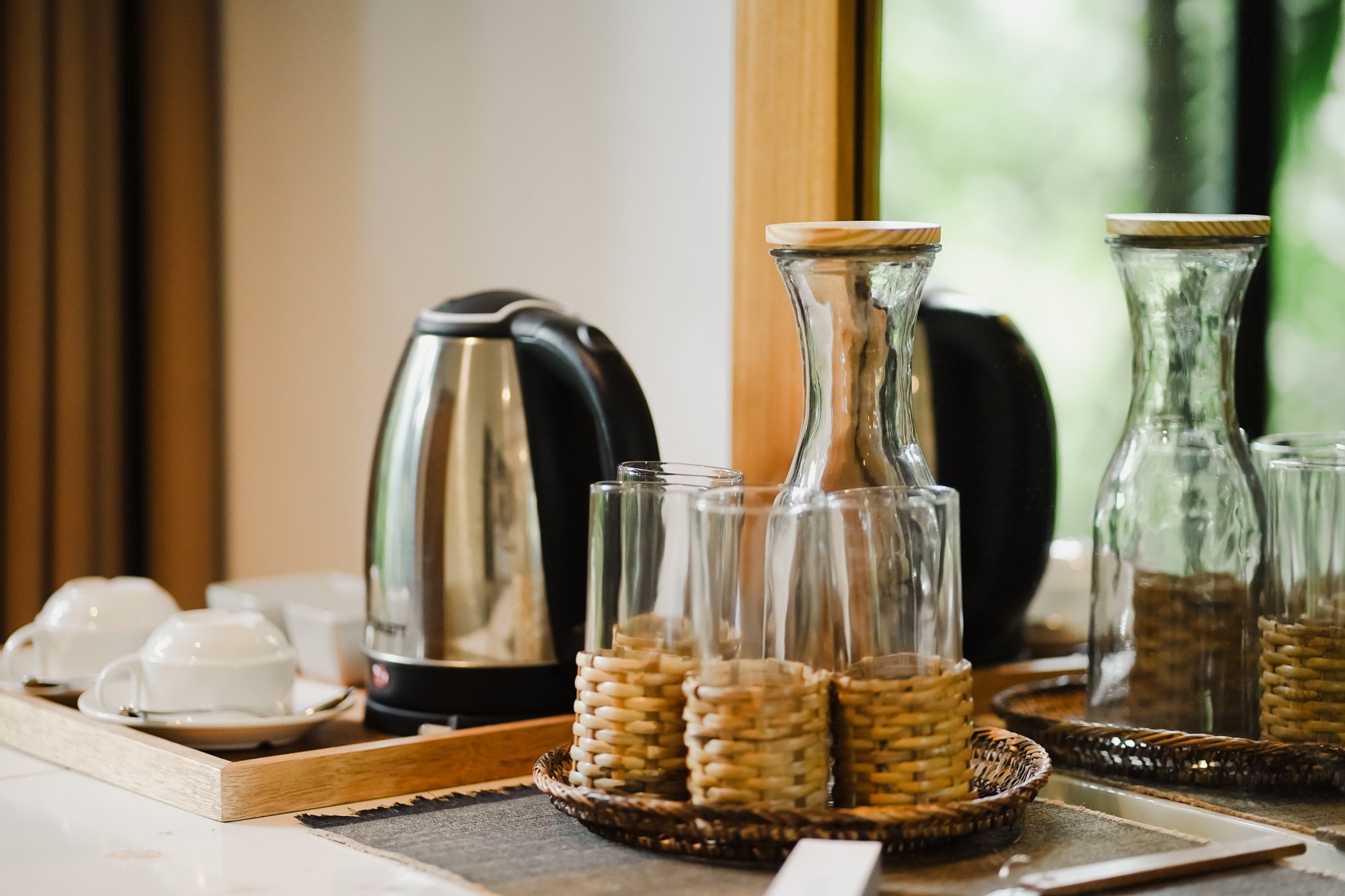 In-room coffee, tea, and drinking water