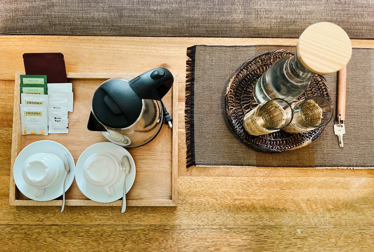 In-room coffee, tea, and drinking water