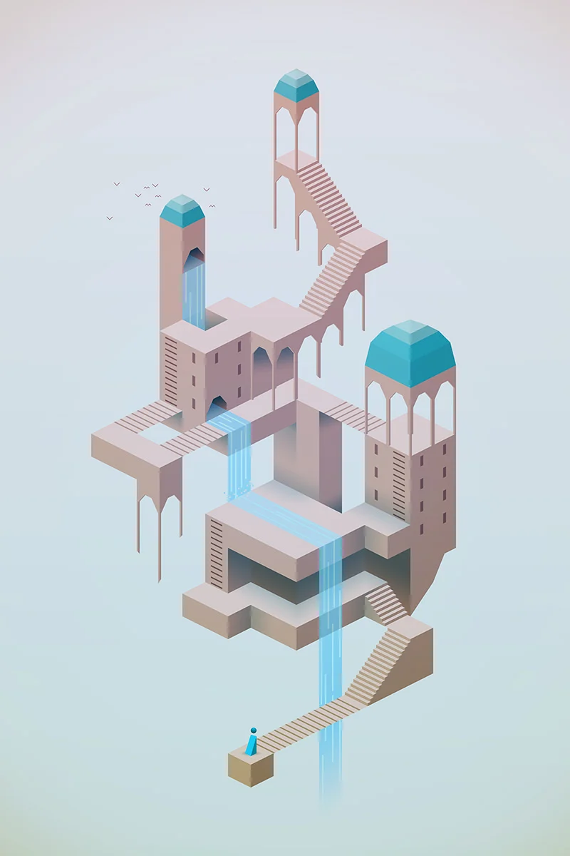 The first concept art drawn for Monument Valley