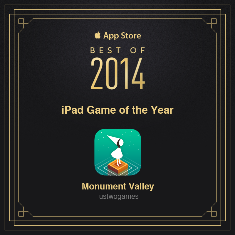 Monument Valley is Apple's iPad Game of the Year — Monument Valley