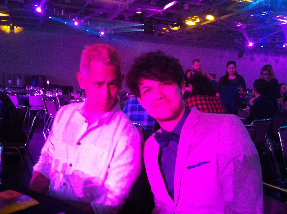  Ken and Dan just psyched to be nominated at the Game Developer's Choice awards! 