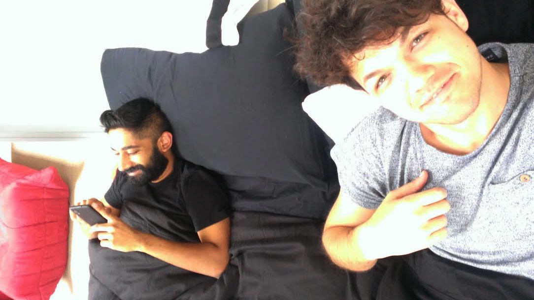 Manesh and Dan demonstrate the perks of AirBnB life. WWDC 2014.
