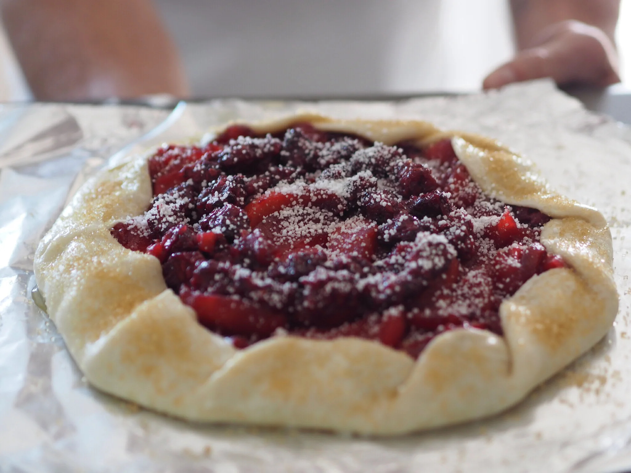 apple blackberry galette