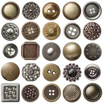 Shown: an assortment of silver and gold buttons items that can be recycled profitably by Specialty Metals.