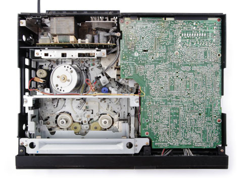 Shown: gold-bearing circuit board inside of a VCR, which can be recycled and refined by Specialty Metals.