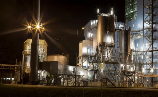 Photo of a power plant, where you can find a wealth of platinum thermocouples that can be refined and recycled by Specialty Metals.