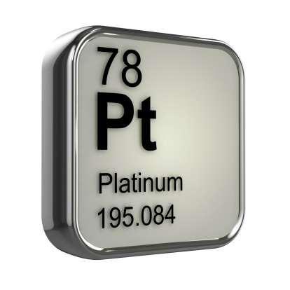 Shown: the periodic table symbol for Platinum, element 78, which is very valuable and can be recycled and refined by Specialty Metals.
