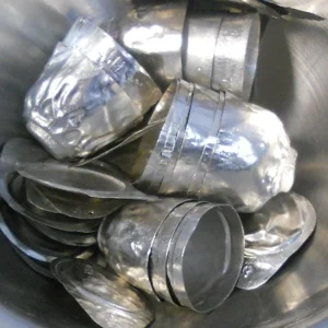 Photo of platinum crucible scrap containing platinum alloy, which Specialty Metals Smelters and Refiners can recycle for your company.
