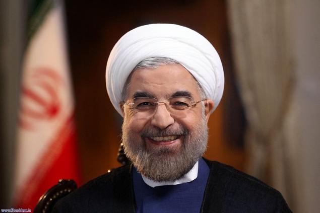 Iranian President hassan rouhani, courtesy of frontpagemag(dot)com.