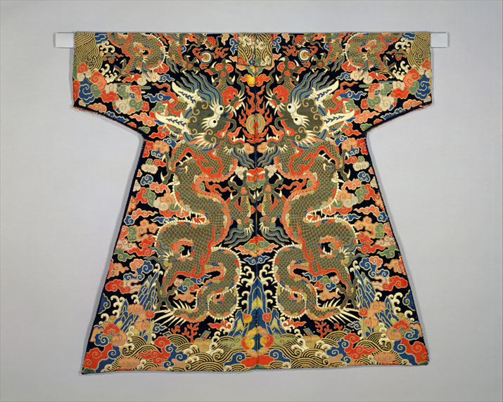 Shown: Velvet Textile for a Dragon Robe, from the Metropolitan Museum of Art, "Chinese Textiles: Ten Centuries of Masterpieces from he Met Collection. Purchase, Friends of Asian Art Gifts, 1987.