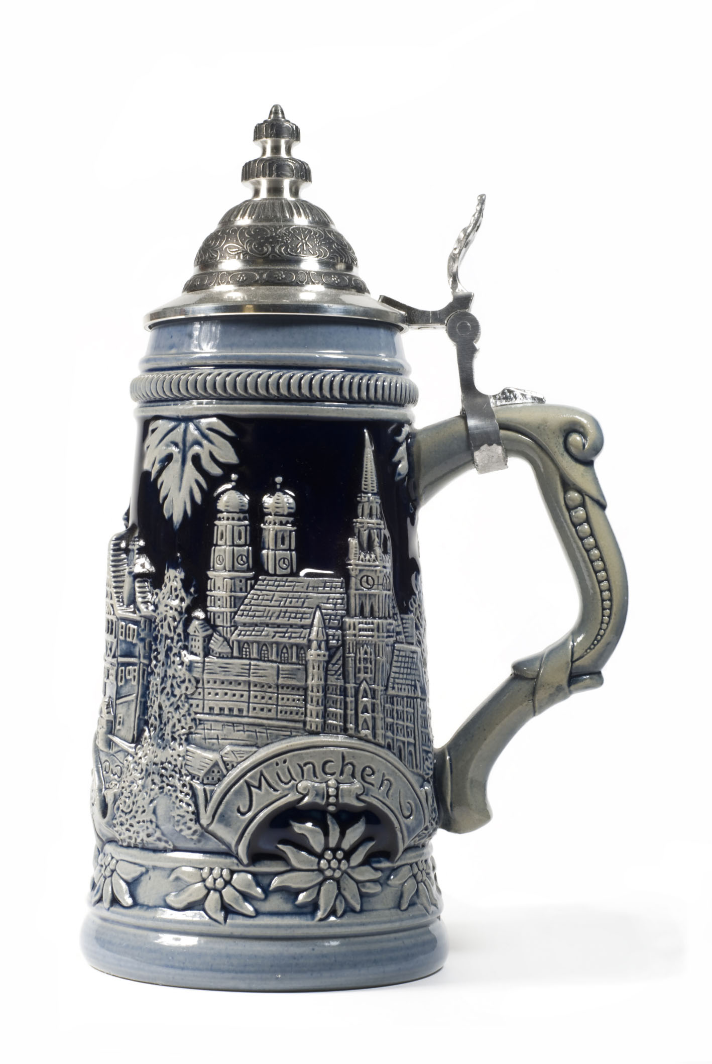Photo of silver plated beer stein. Credit: Jupiter Images/Stockbyte.