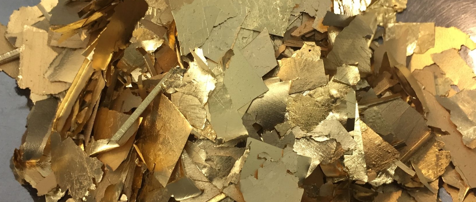 Shown: Jewelry and jewelry scrap containing platinum, silver and other platinum group metals like palladium and rhodium that our customers have sent in for recycling and refining.