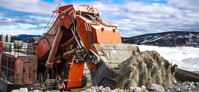 Mining excavator. Image courtesy of Alaska Miners Association