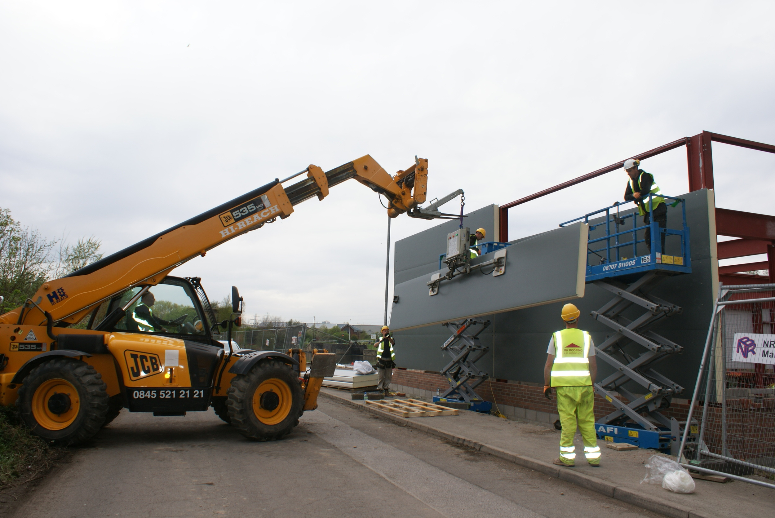 The installation of the&nbsp;Kingspan Benchmark External Cladding&nbsp;System begins 