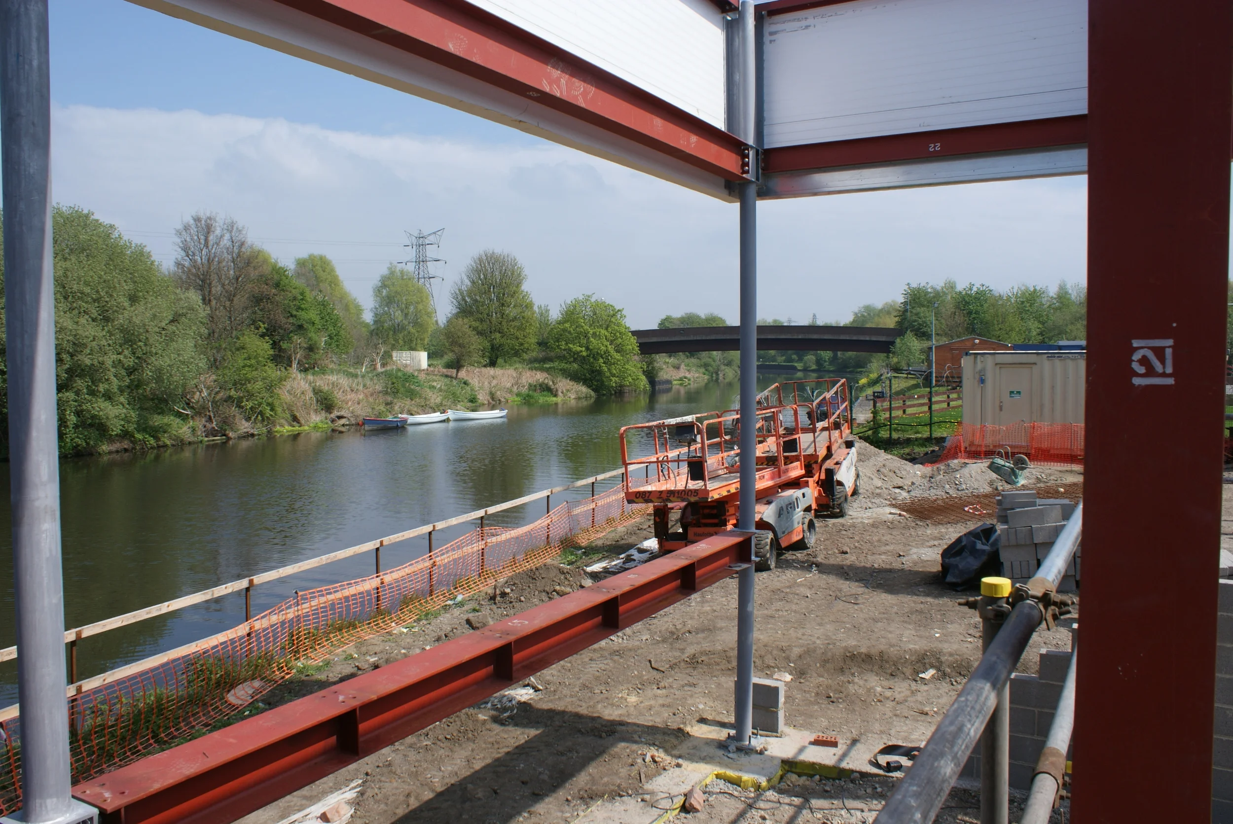  The view overlooking what will be the terrace. 