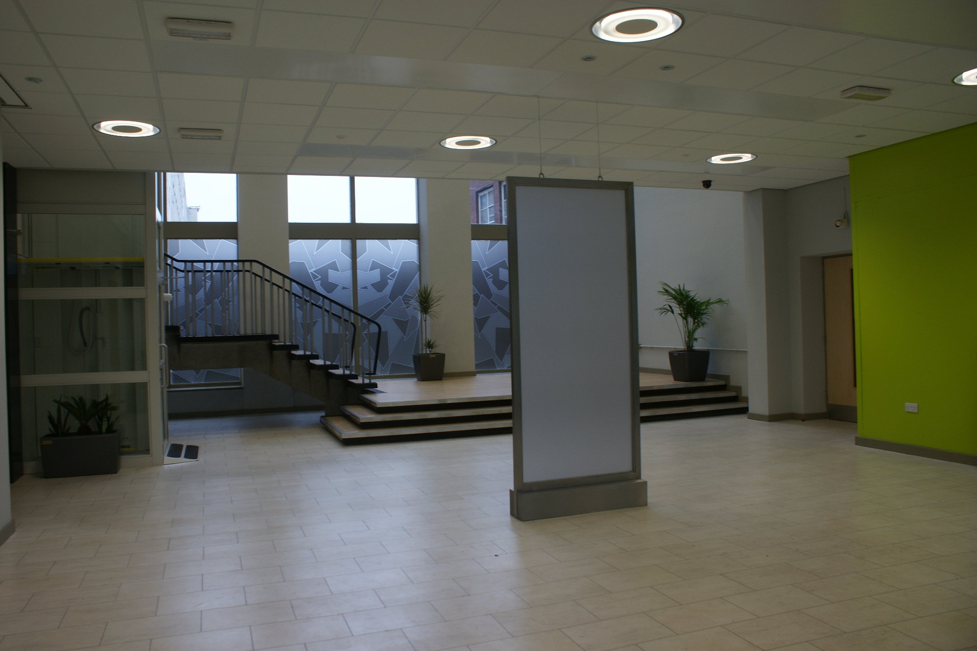  The reception area. 