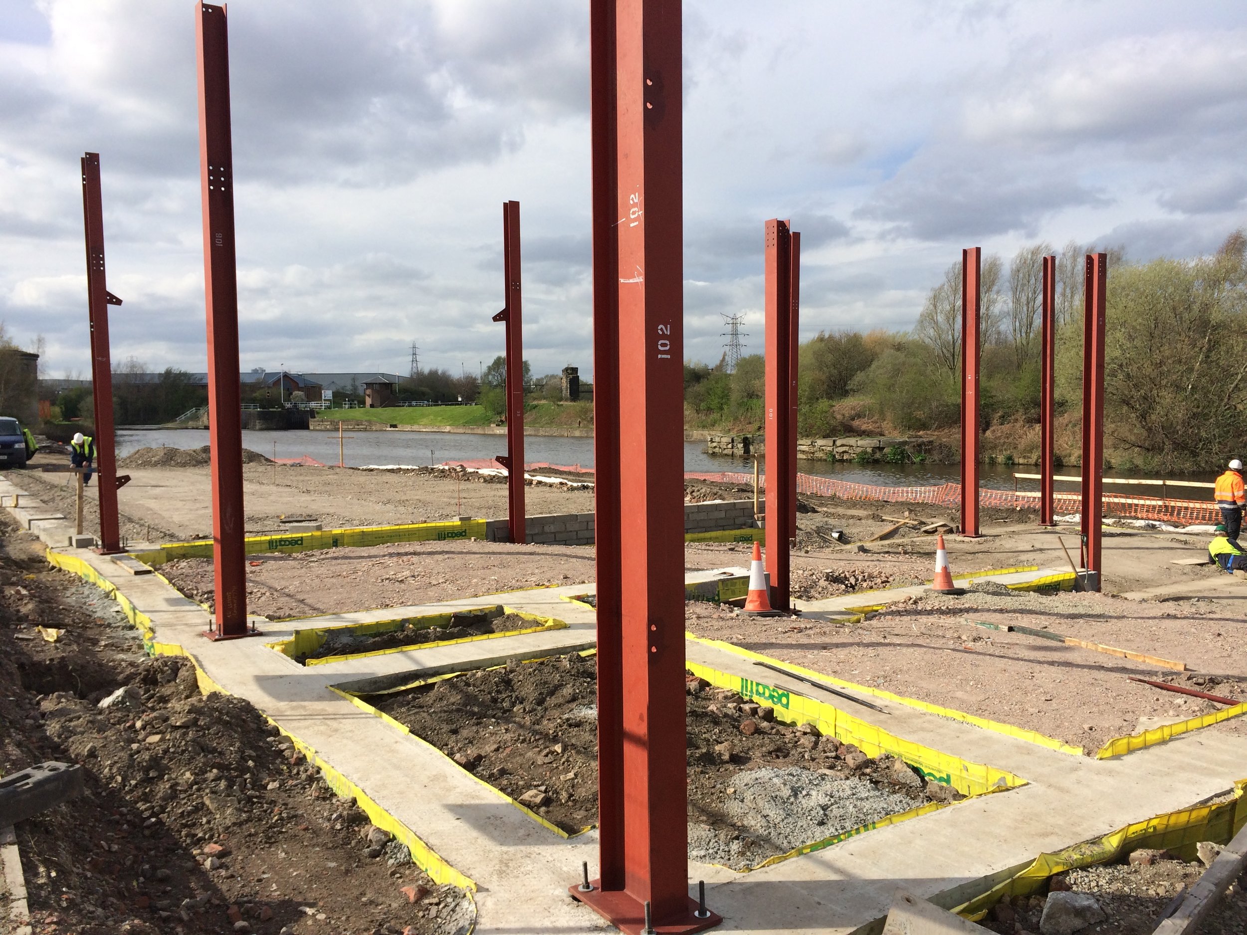 photo 8 - Steel connected to Reinforced Ground Beams.JPG