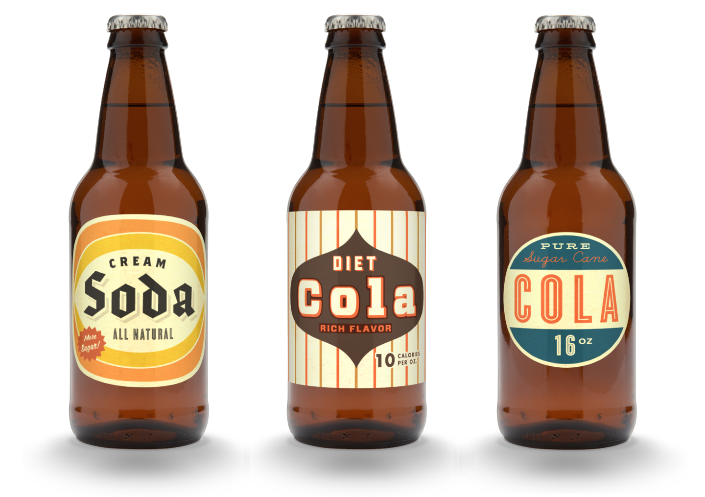 Vintage Soda bottles