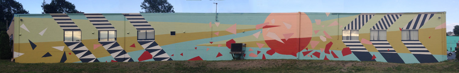 Red Circle Mural